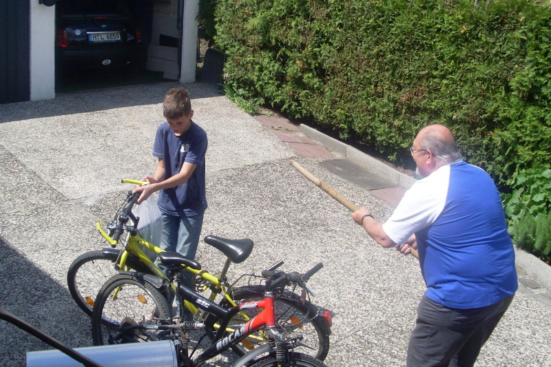 Sebastian und Hendrik bei Sonja und Aribert 2009