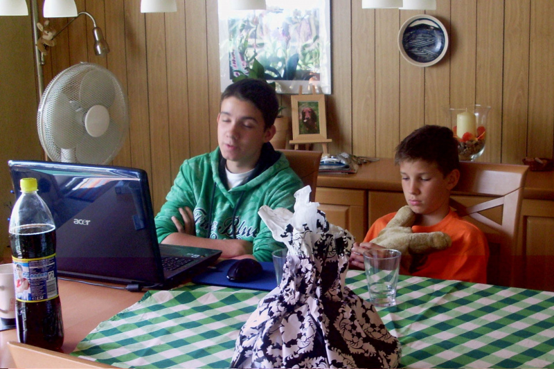 Sebastian und Hendrik bei Sonja und Aribert 2009