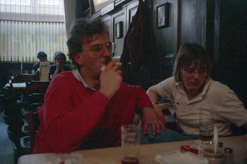 Andreas, Jörg und Barabara in Düsseldorf 1989