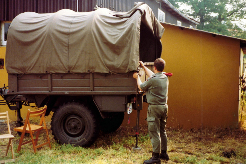 Andreas bei der Bundeswehr 1983 - Die 4te Batterie besucht ihre