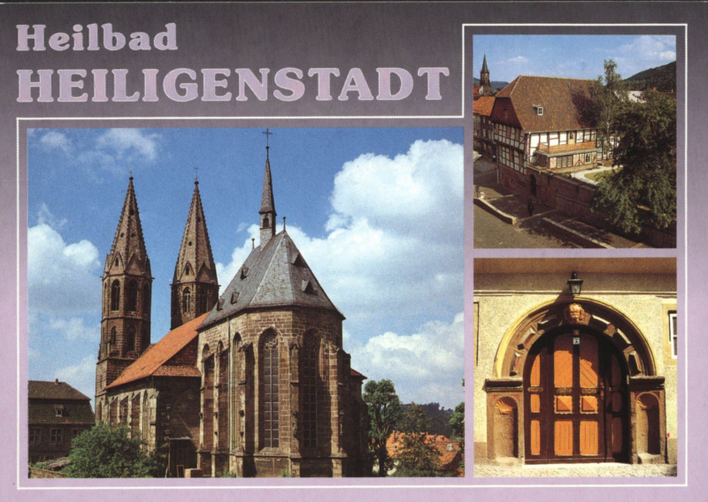 Heilbad Heiligenstadt - Martinskirche - Mainzer Haus (Literaturmuseum "Theodor Storm") - Knickhagen, Portal des "Zwelchen-Hauses"
