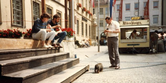 Die drei zu Besuch bei Andreas in Erlangen 1984