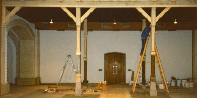 Renovierung der katholischen St. Marien Kirche in Blumenthal 1991