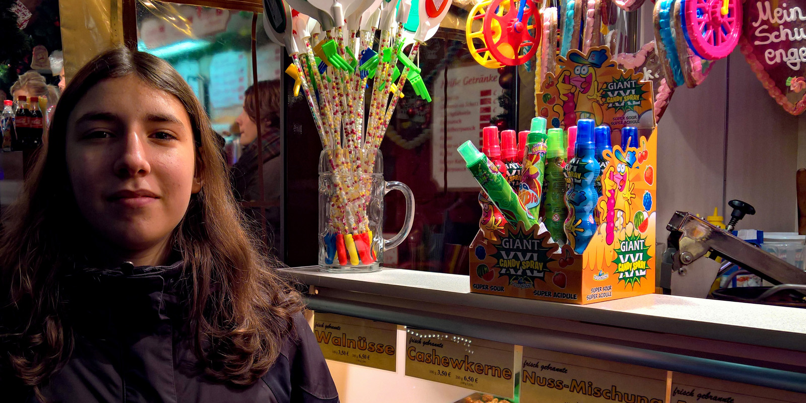 Mit Lynn auf dem Weihnachtsmarkt in Hildesheim 2016