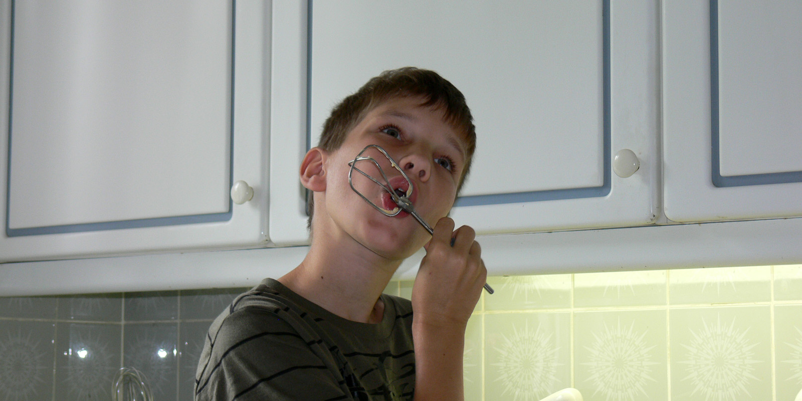 Sebastian backt Kuchen 2008