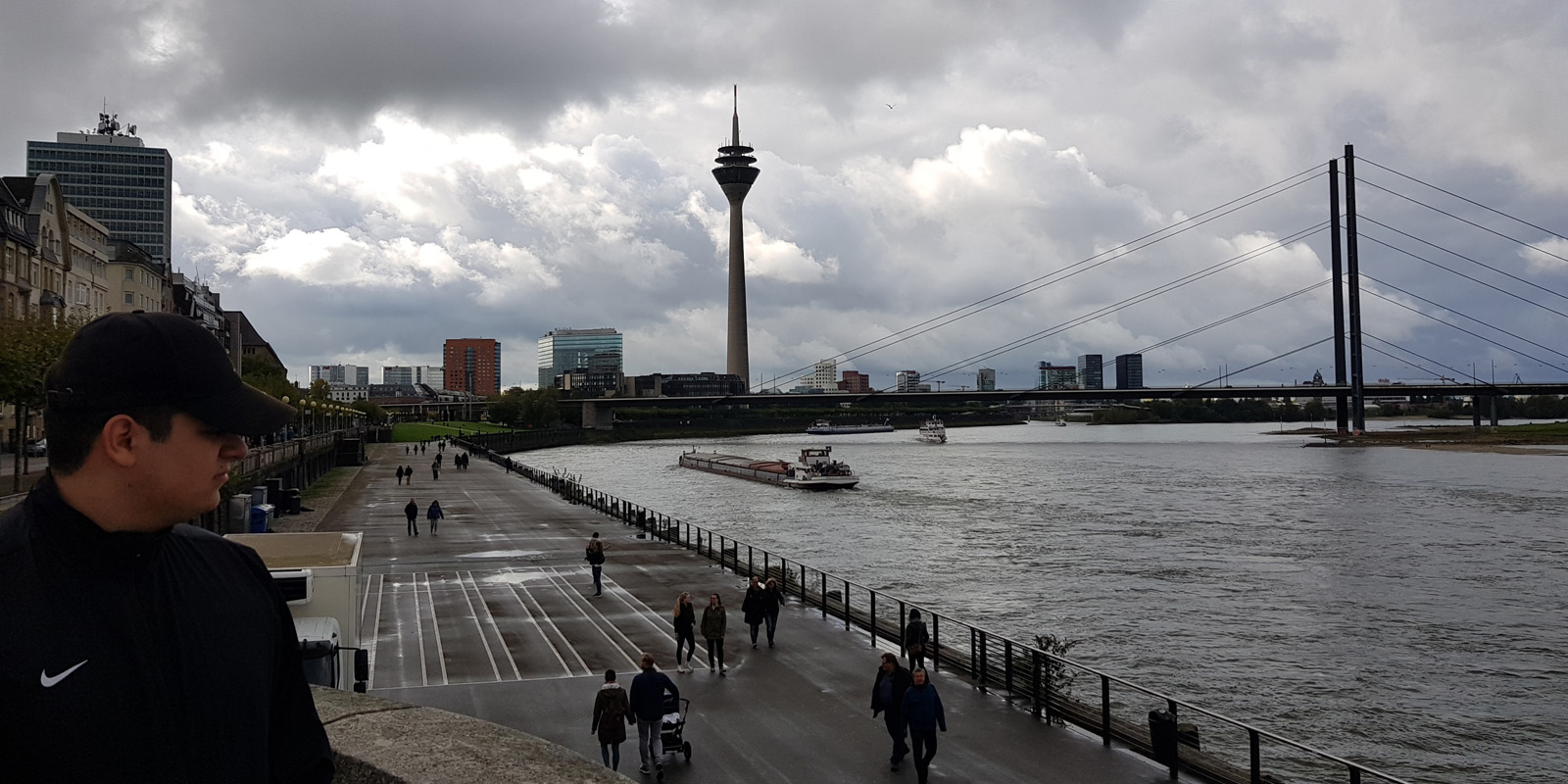 Sebastian and his friends on tour in Düsseldorf 2017