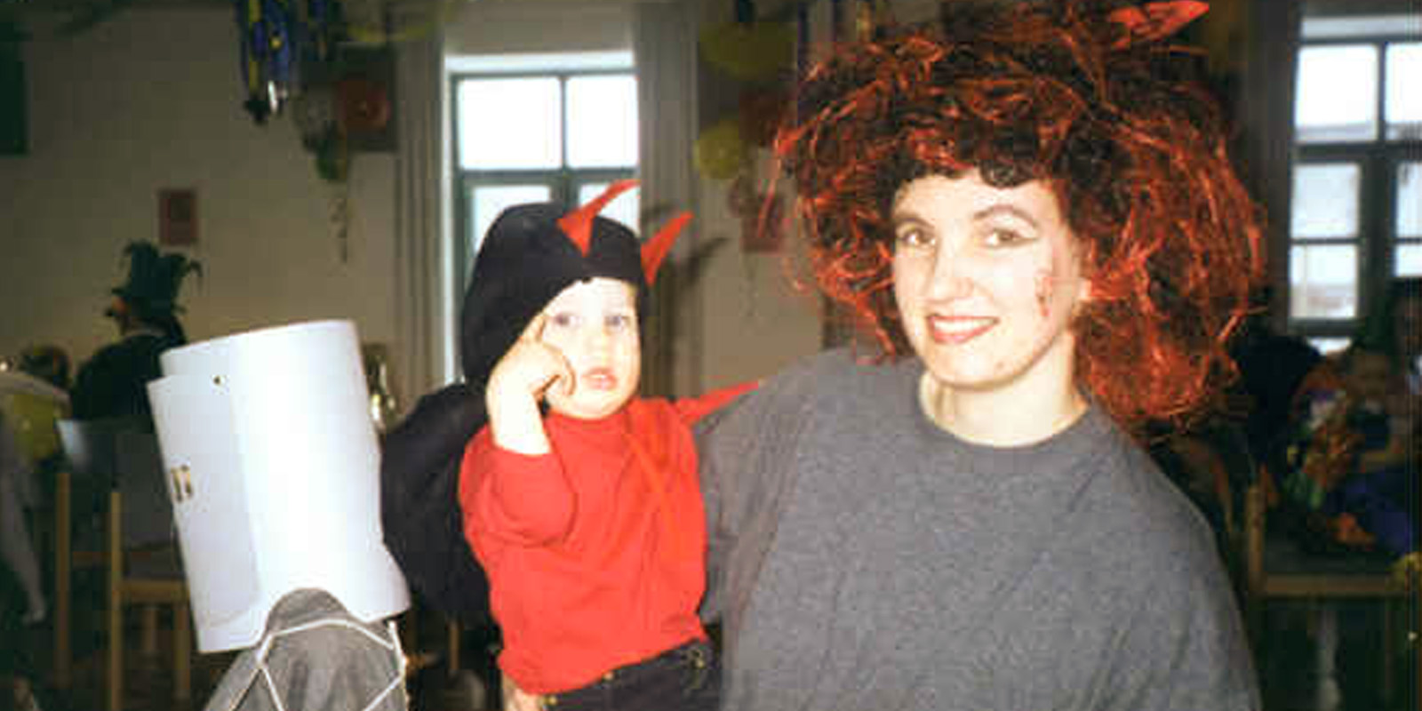 Sebastian, Hendrik Kinderfasching in Langwaid 1999