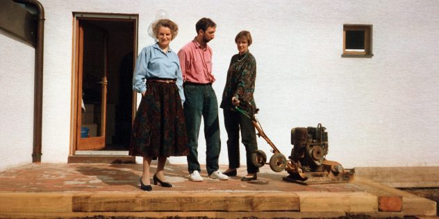 Karin in Georg zu Besuch in Langenzenn 1992