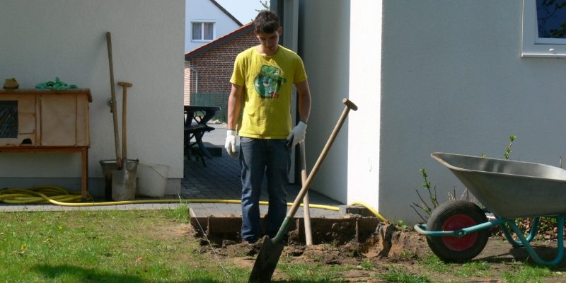 Pflastern bis zum Graben 2011